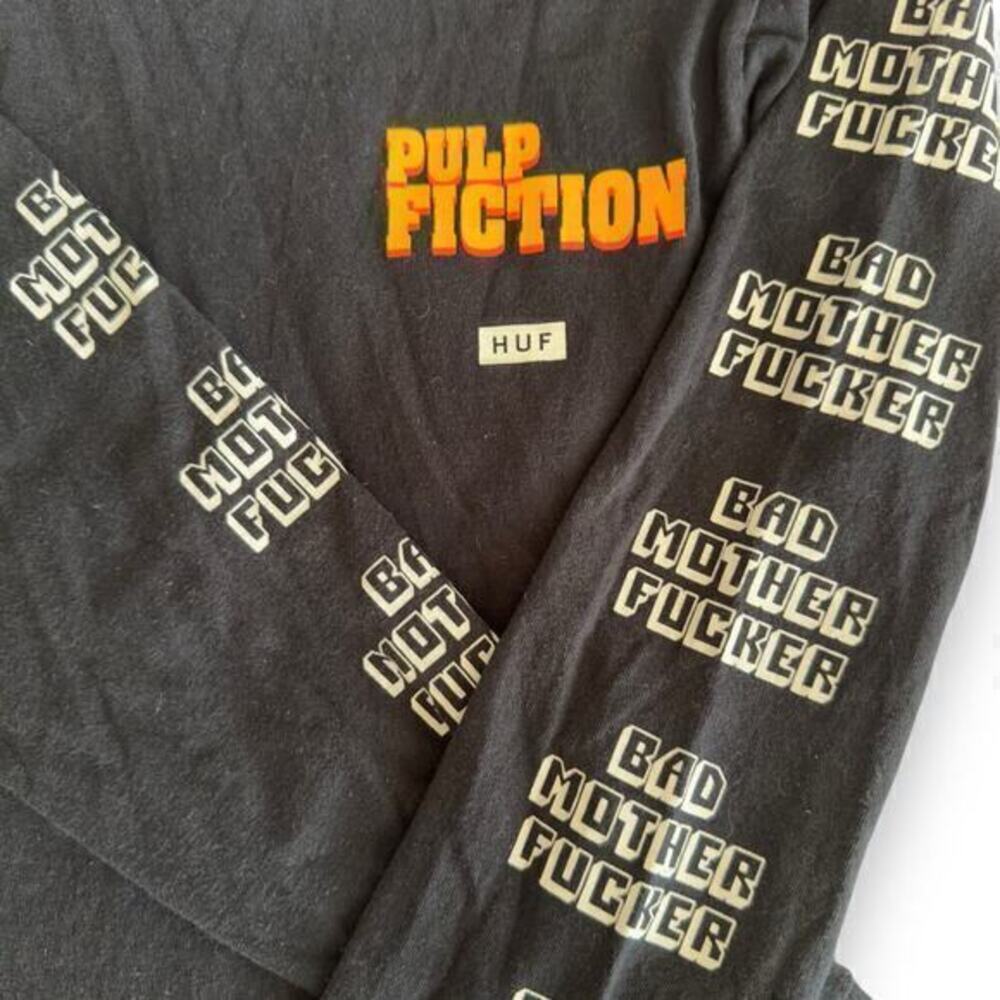 HUF X Pulp Fiction “BAD MOTHER F*CKER” Long Sleeve Tee Samuel Jackson Tarantino